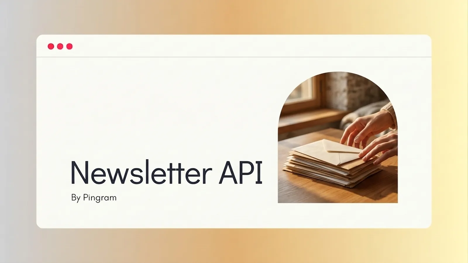 Automate Newsletters from JavaScript with a Broadcast API