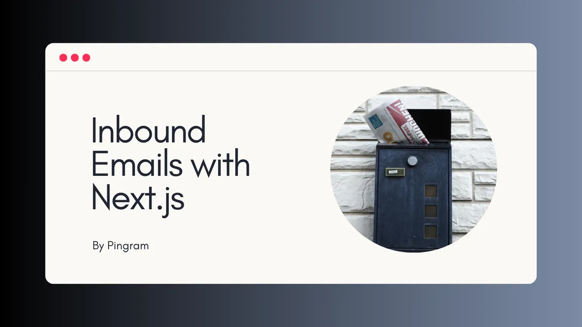 Inbound Email Notification Webhooks (Next.js, Vercel)